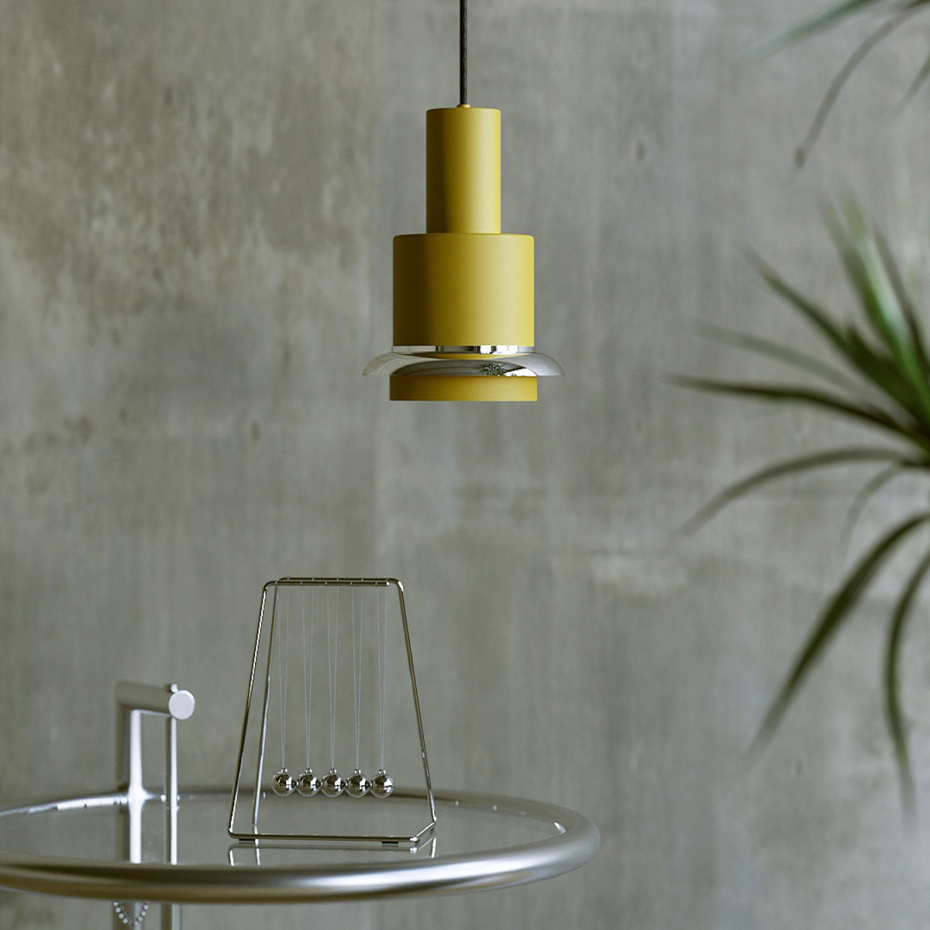 Chaumont 150 Pendel Yellow/Nickel