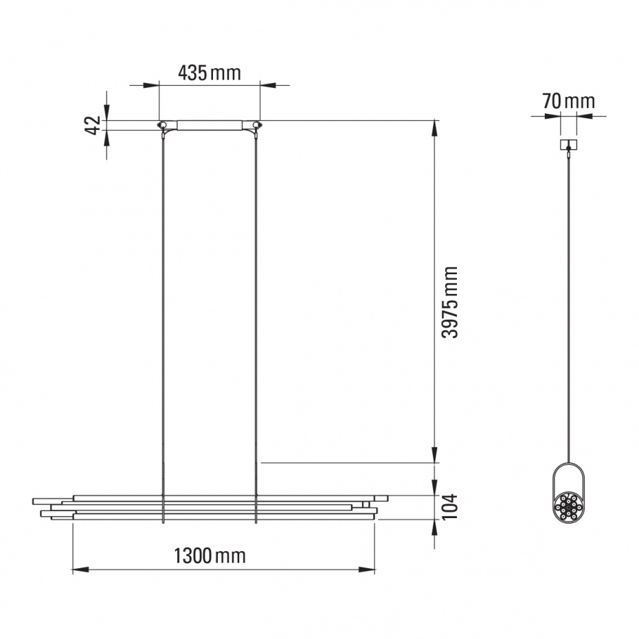 NL12 2400K Pendant Black