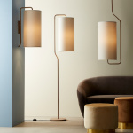 Pensile Golvlampa Svart Struktur Pensile Golvlampa Svart Struktur