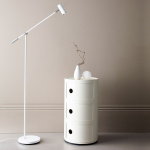 Cato Golvlampa Mattvit Med Dimmer Cato Golvlampa Mattvit Med Dimmer