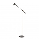 Cato Golvlampa Mattsvart/Mässing Med Dimmer Cato Golvlampa Mattsvart/Mässing Med Dimmer