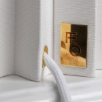 Plissé Bordslampa Vit Textil Plissé Bordslampa Vit Textil