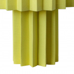 Plissé Bordslampa Gul Textil Plissé Bordslampa Gul Textil