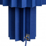 Plissé Bordslampa Blå Textil Plissé Bordslampa Blå Textil