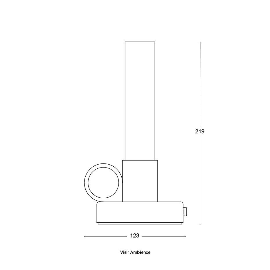 Visir Ambience Portabel Bordslampa Rå Mässing V2