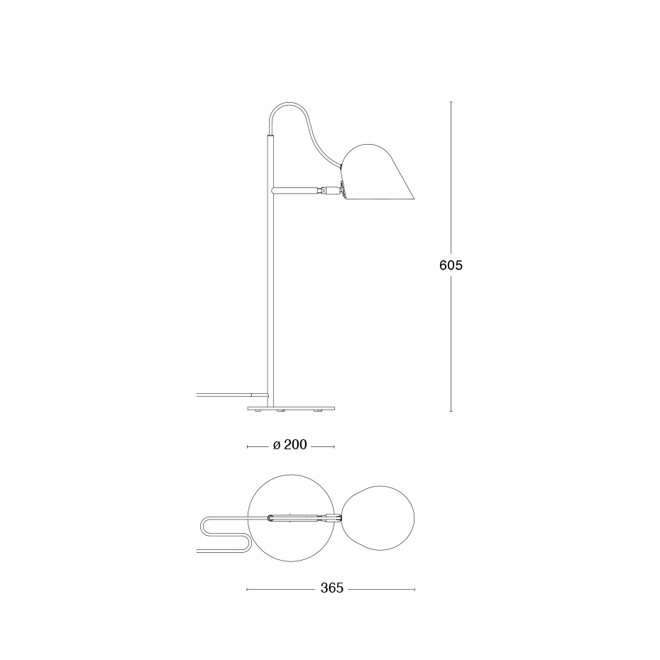 Streck Bordslampa Vit