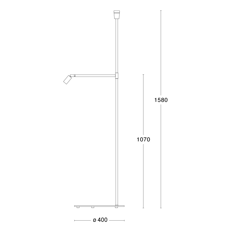 Galax Golvlampa Svart