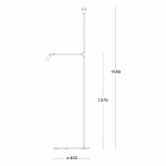 Galax Golvlampa Rå Mässing Galax Golvlampa Rå Mässing