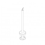 Cake Pollare Låg Rå Mässing Cake Pollare Låg Rå Mässing