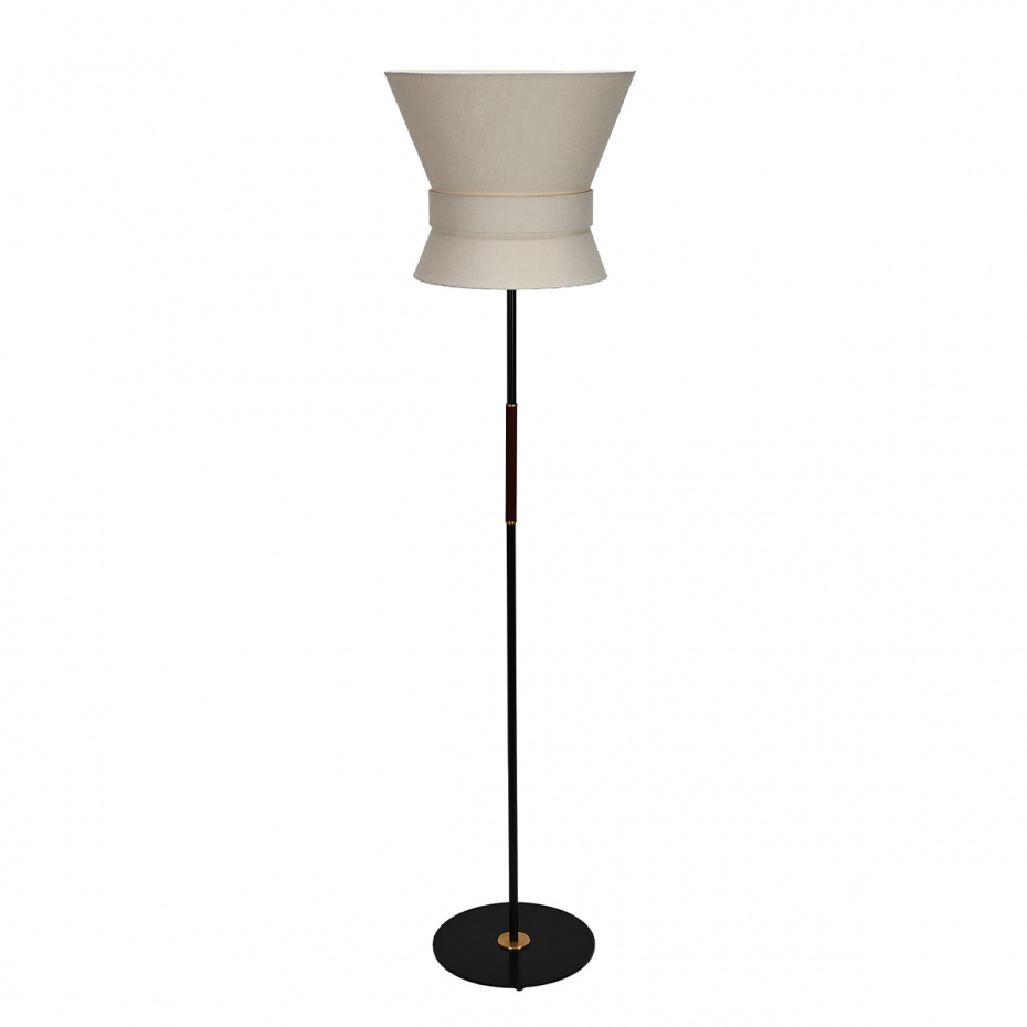 Bow Golvlampa Stor Svart/Cream White