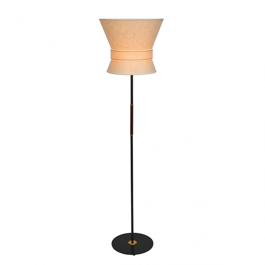 Bow Golvlampa Stor Svart/Cream White