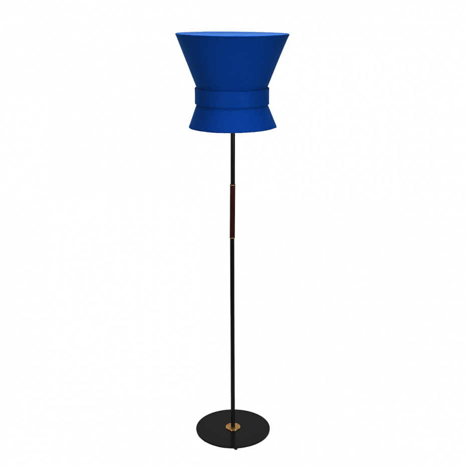 Bow Golvlampa Stor Svart/Midnight Blue
