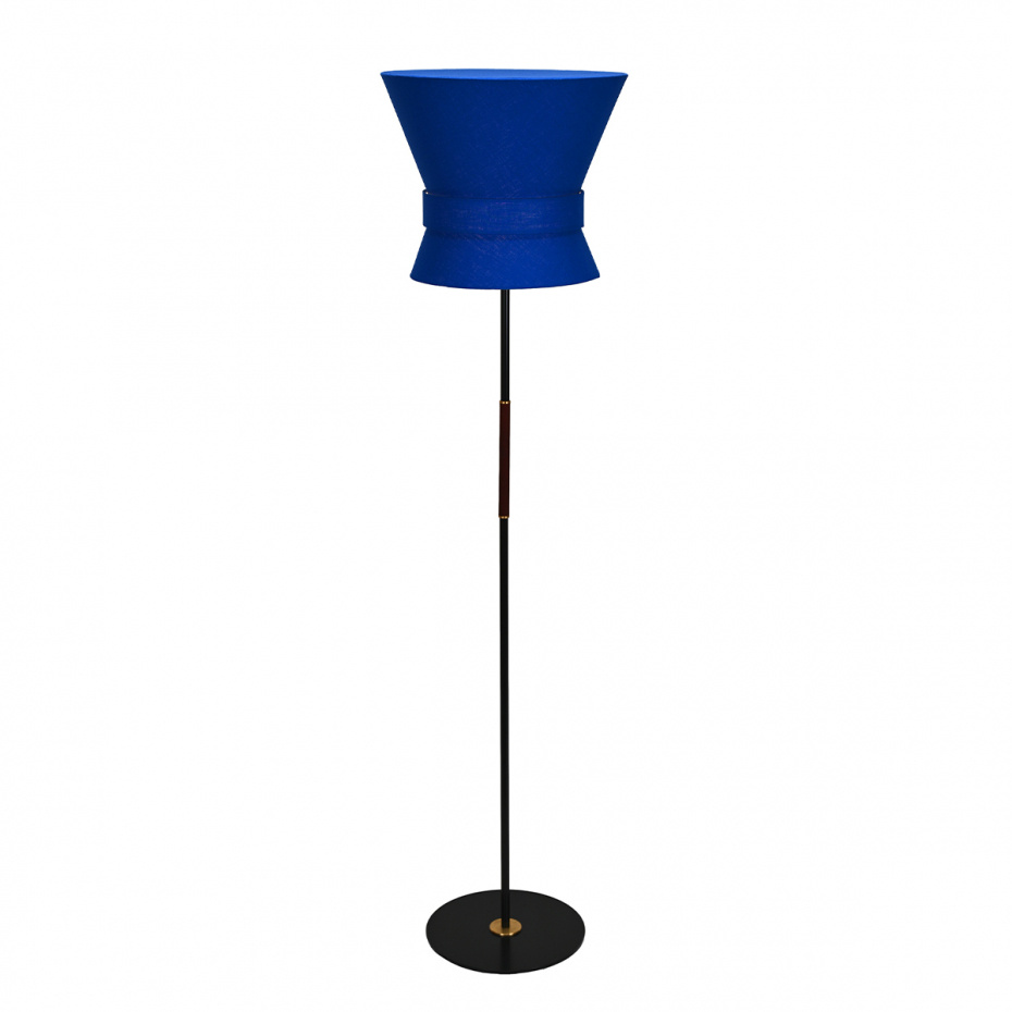 Bow Golvlampa Stor Svart/Midnight Blue