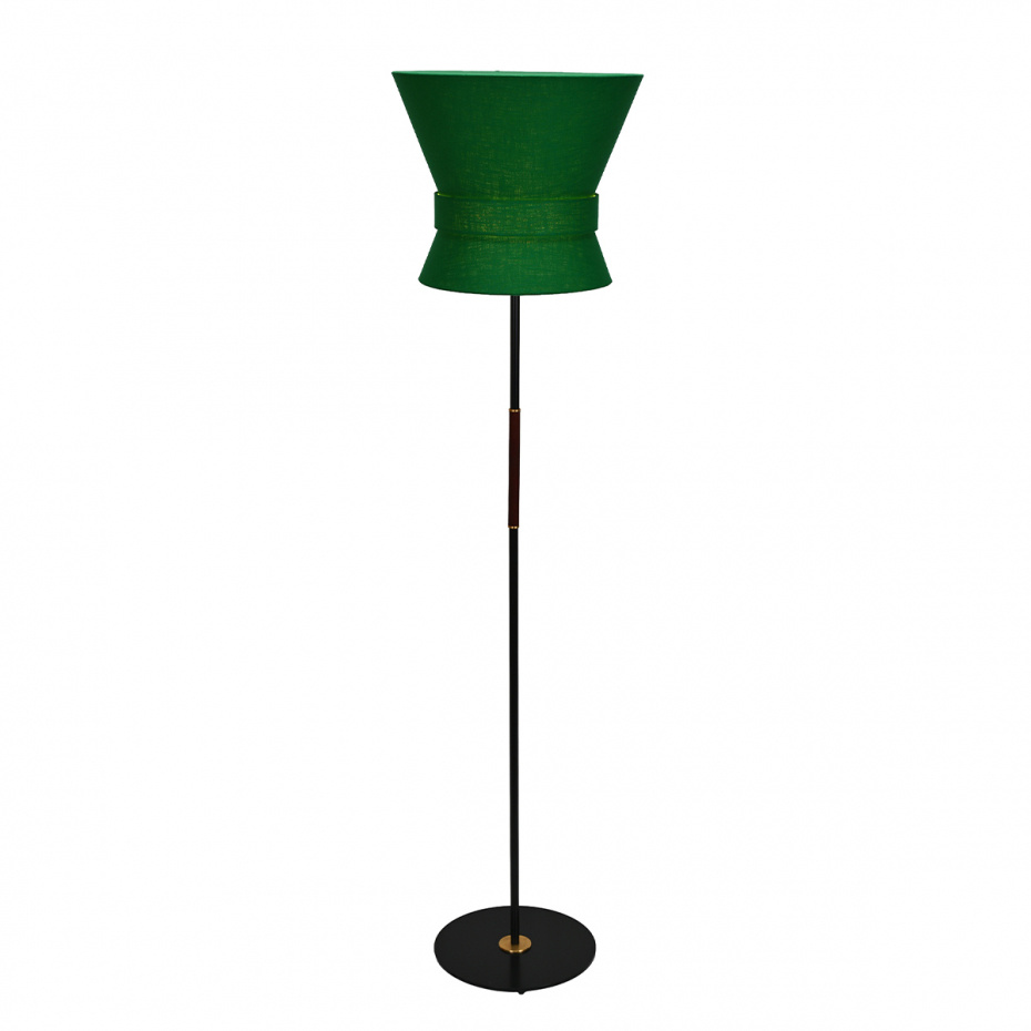 Bow Golvlampa Stor Svart/Emerald Green