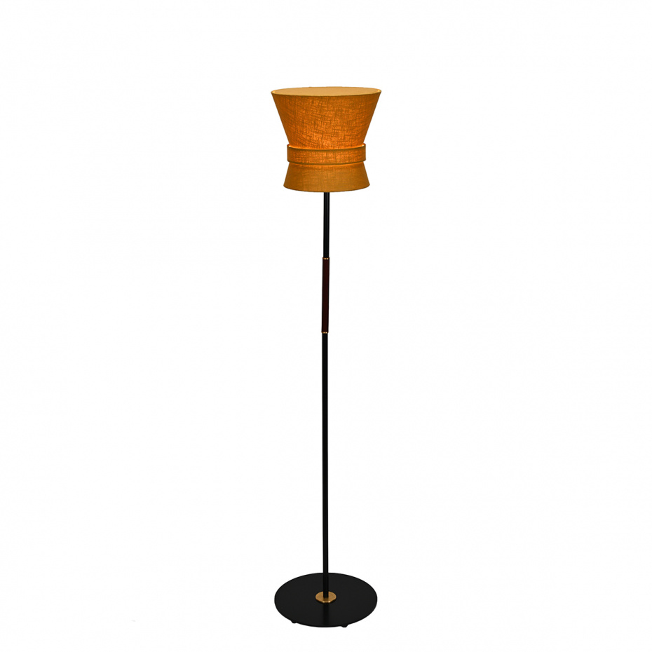 Bow Golvlampa Liten Svart/Yellow Ochre