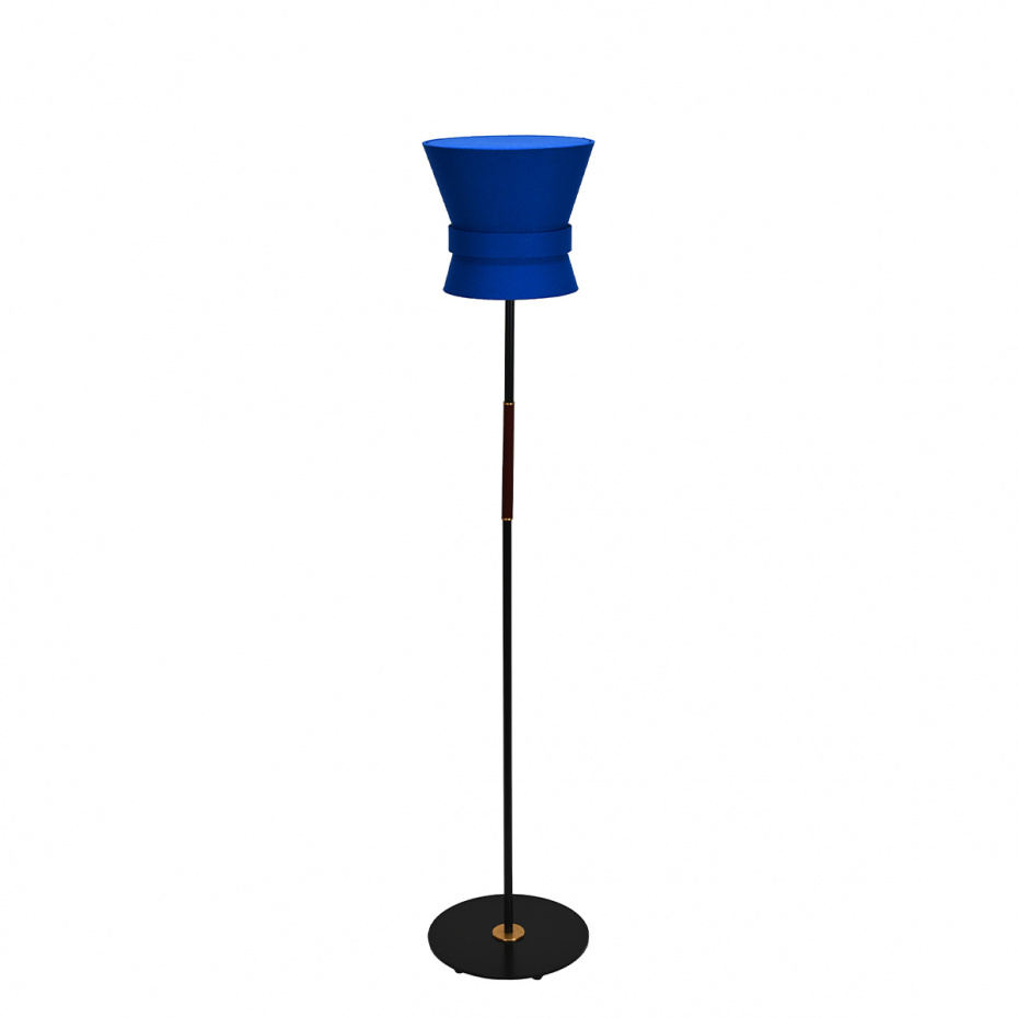 Bow Golvlampa Liten Svart/Midnight Blue