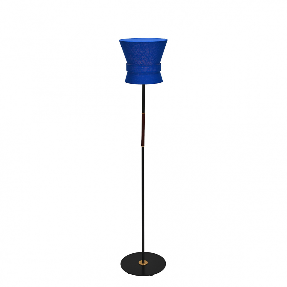 Bow Golvlampa Liten Svart/Midnight Blue