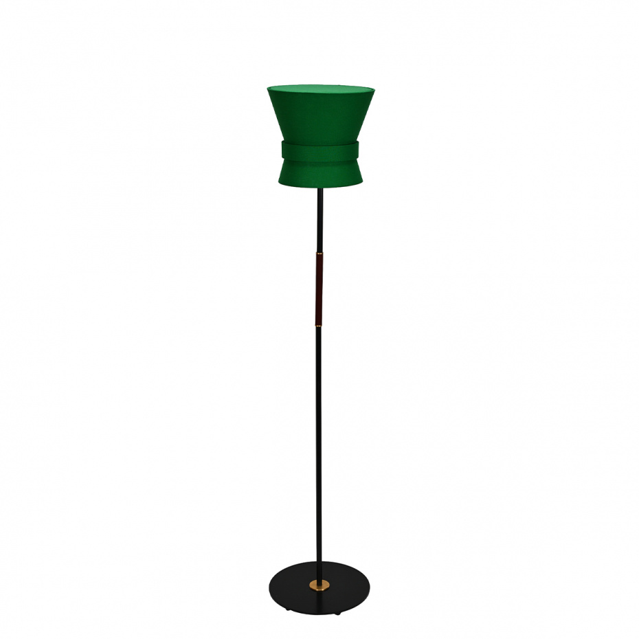 Bow Golvlampa Liten Svart/Emerald Green