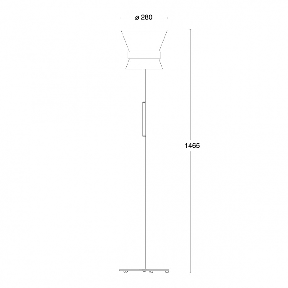 Bow Golvlampa Liten Svart/Emerald Green