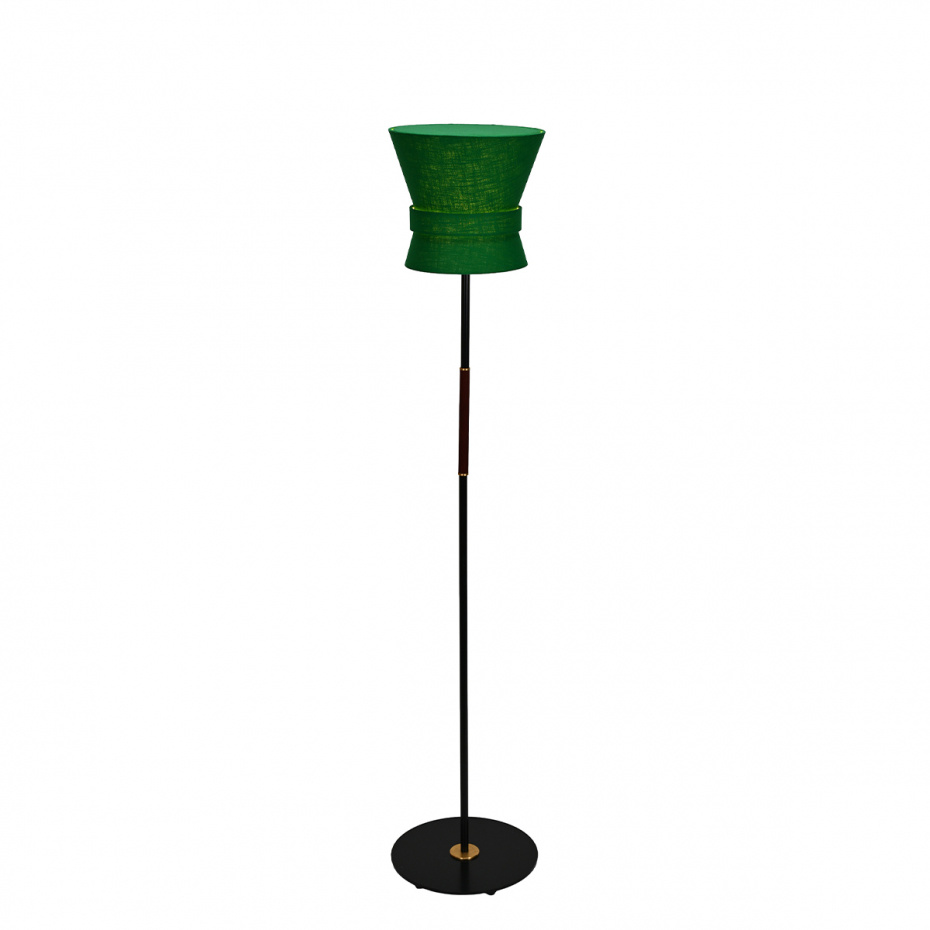Bow Golvlampa Liten Svart/Emerald Green