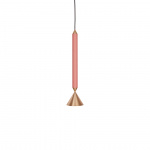 Apollo 39 Pendel Coral Pink/Brass Apollo 39 Pendel Coral Pink/Brass