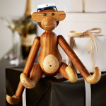 Studentmössa Träfigur Liten Blå Studentmössa Träfigur Liten Blå