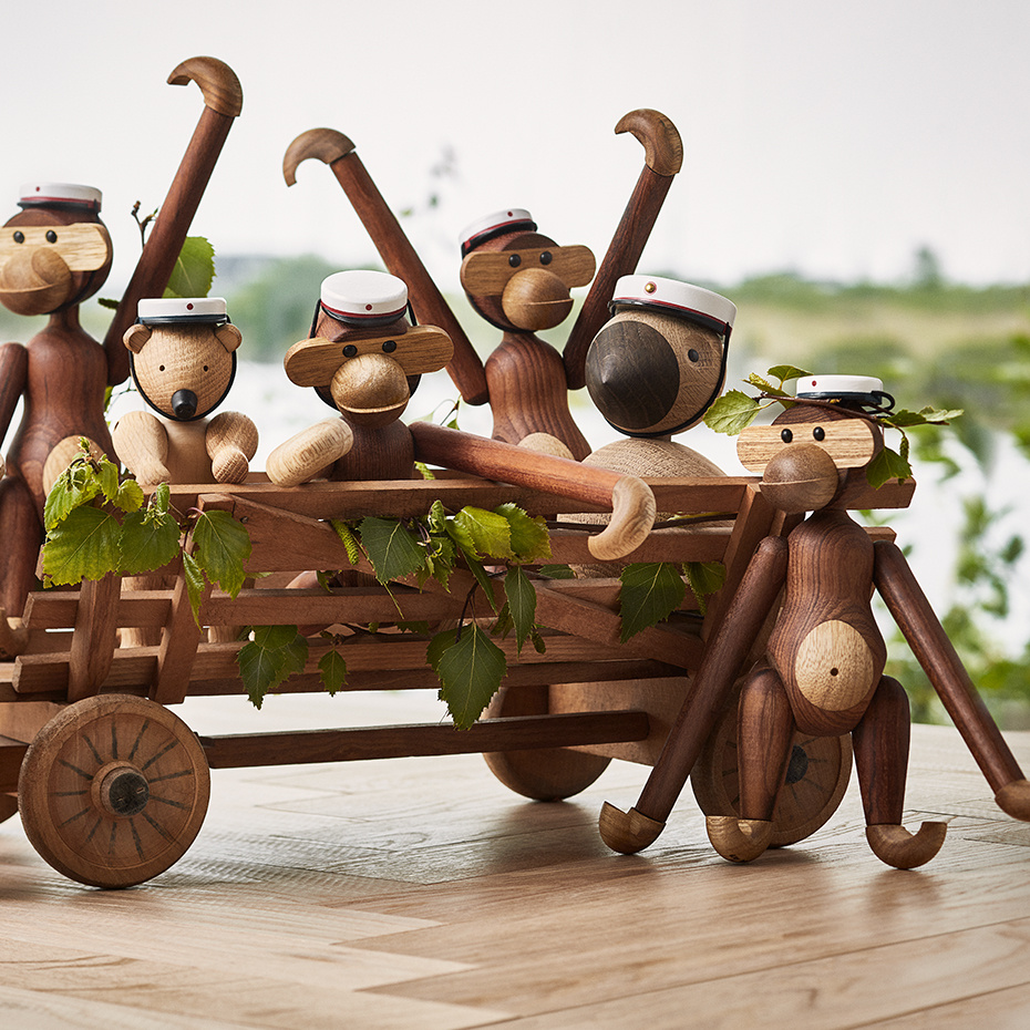 Studentmössa Träfigur Liten Blå