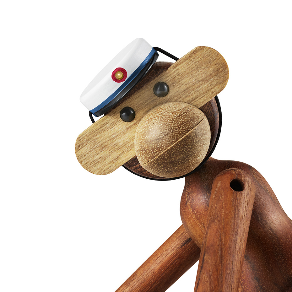 Studentmössa Träfigur Medium Blå