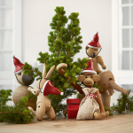 Tomtemössa Träfigur Liten Röd/Vit Tomtemössa Träfigur Liten Röd/Vit