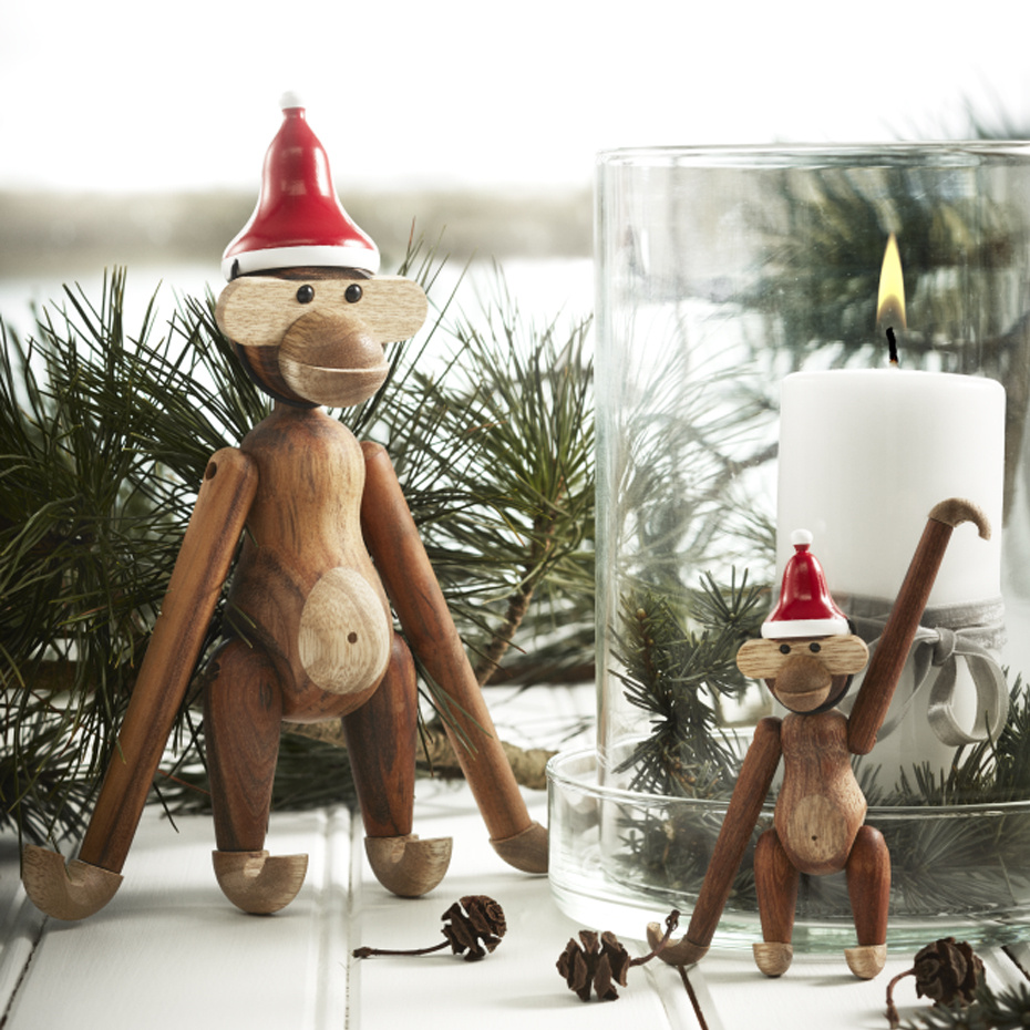 Tomtemössa Träfigur Mini Röd/Vit