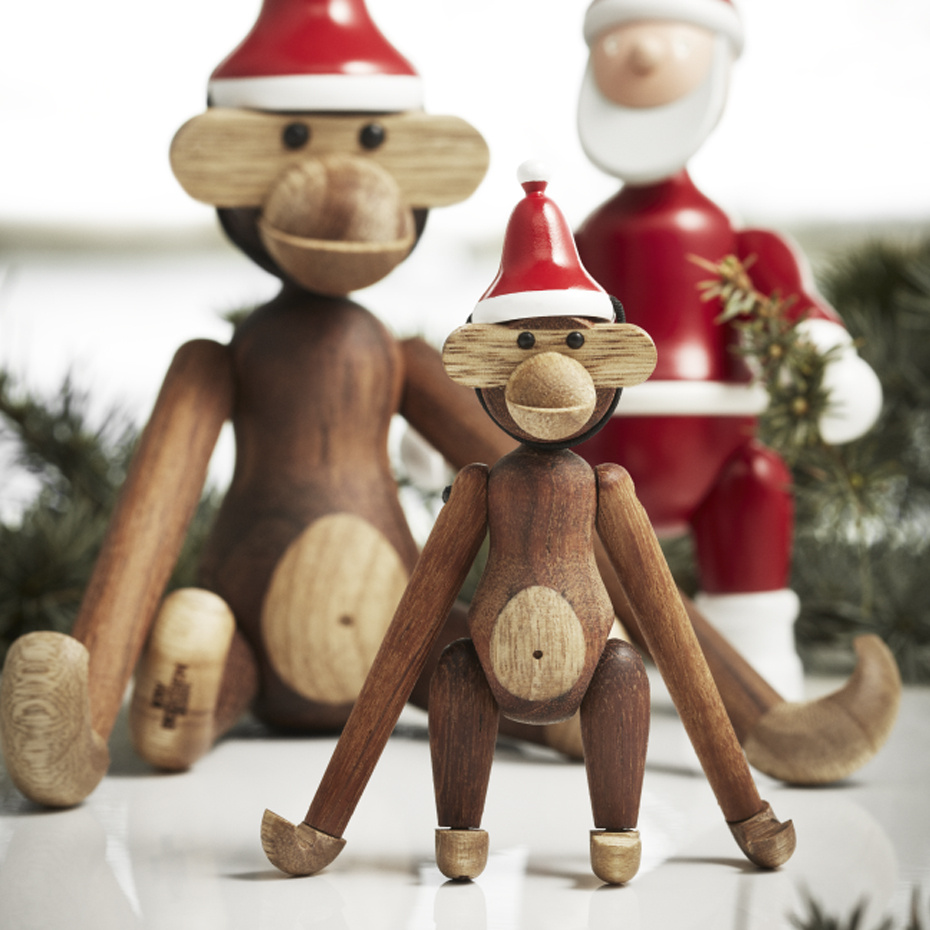 Tomtemössa Träfigur Mini Röd/Vit