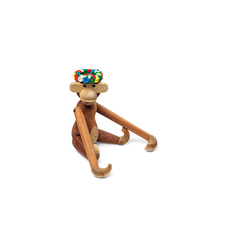 Midsommarkrans Träfigur Liten Multi