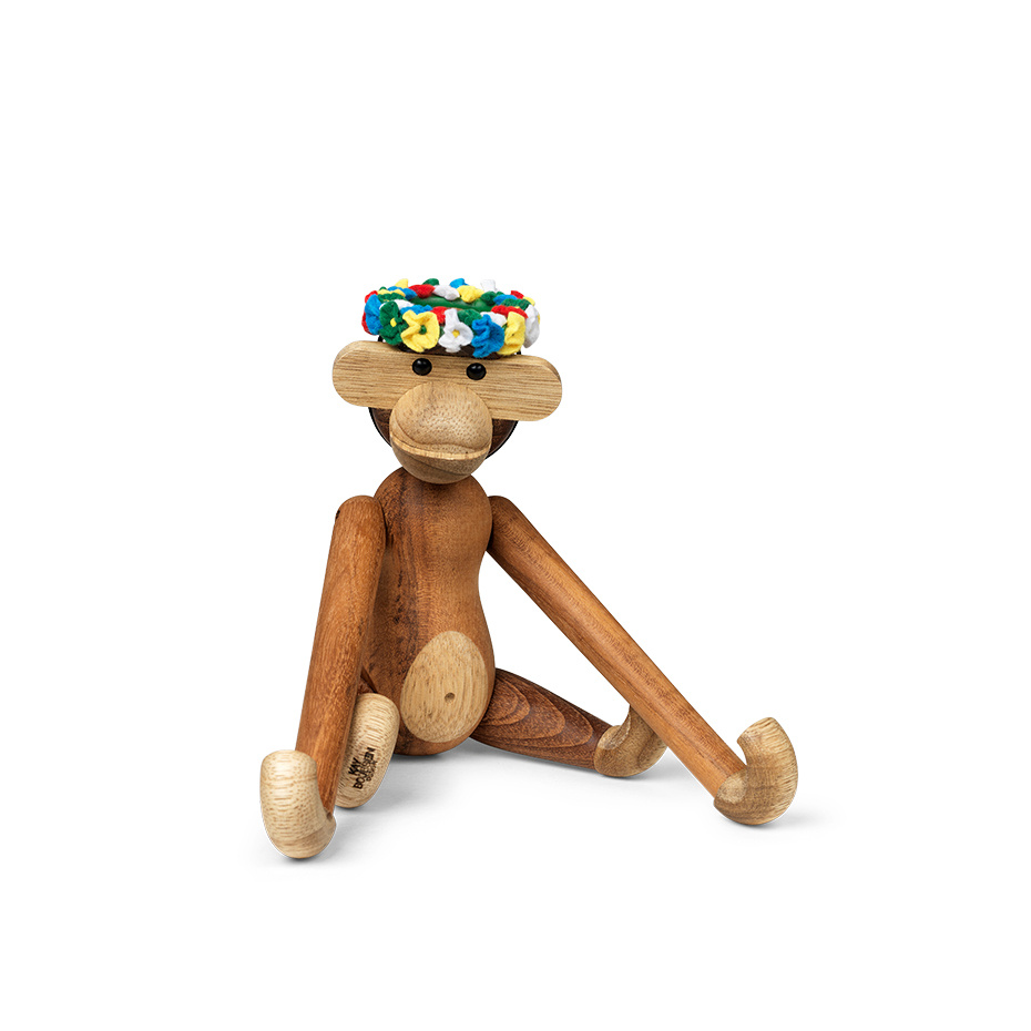 Midsommarkrans Träfigur Liten Multi