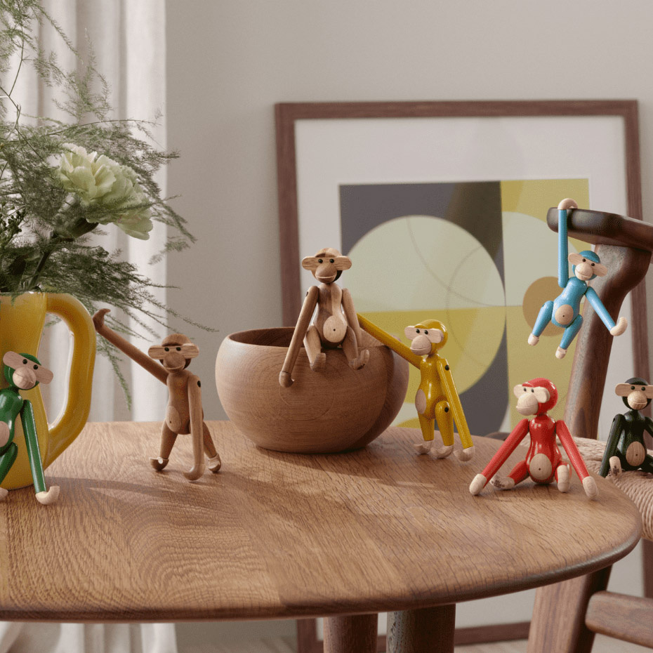 Apa Trädjur Mini Teak/Limba