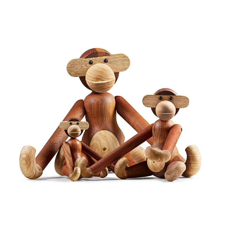 Apa Trädjur Medium Teak/Limba