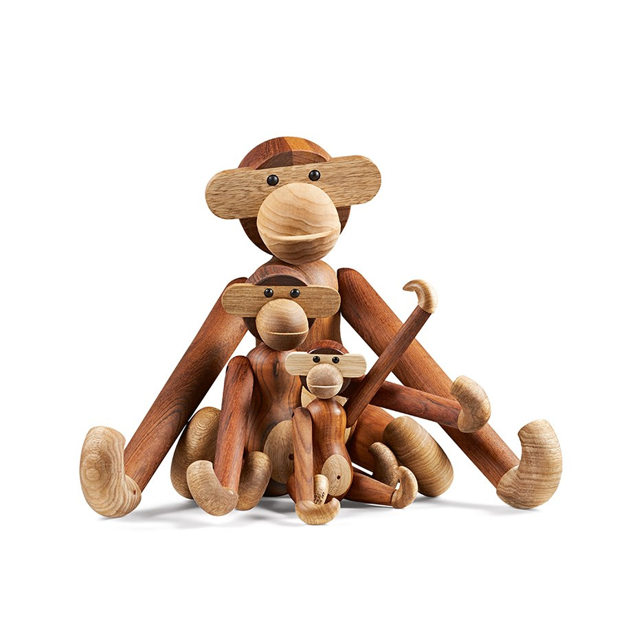 Apa Trädjur Medium Teak/Limba