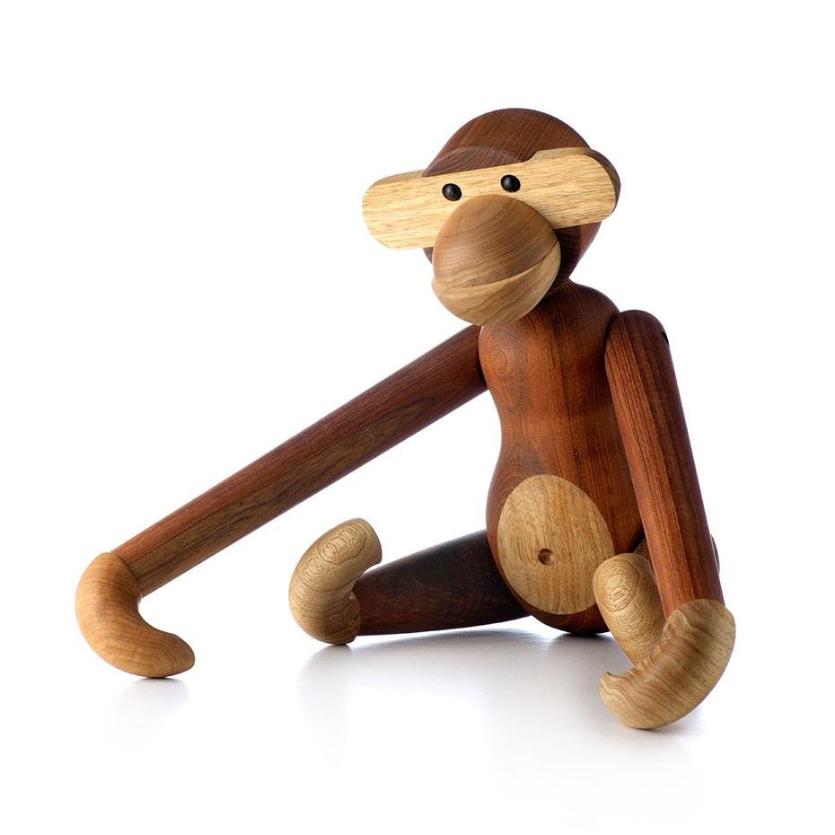 Apa Trädjur Stor Teak/Limba