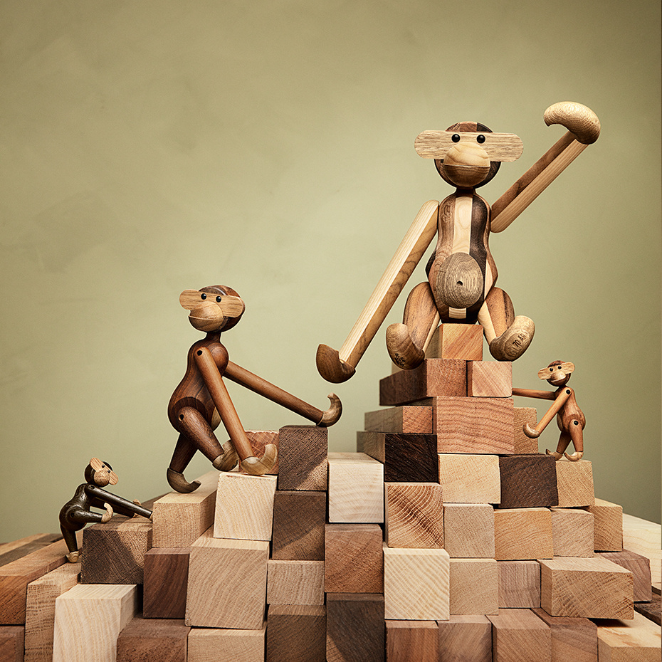 Apa Trädjur Medium Reworked Anniversary Blandade Träslag