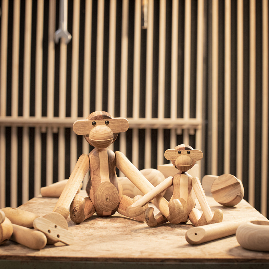 Apa Trädjur Medium Reworked Anniversary Blandade Träslag