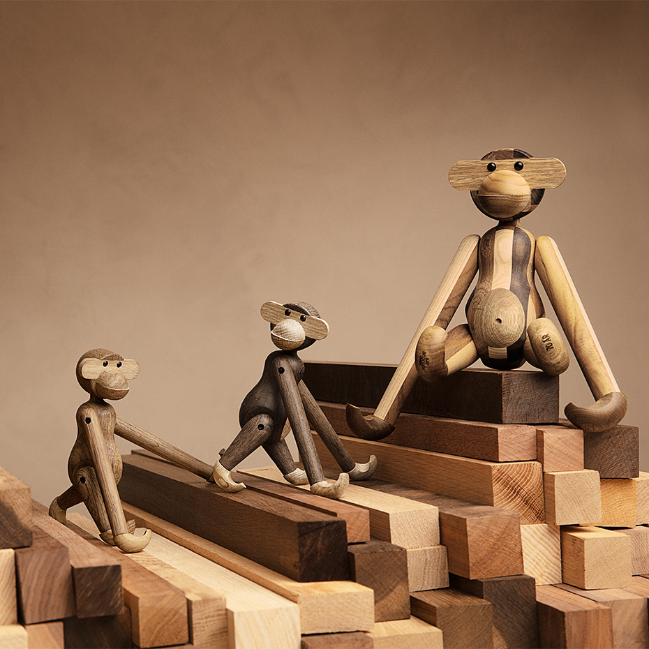 Apa Trädjur Medium Reworked Anniversary Blandade Träslag