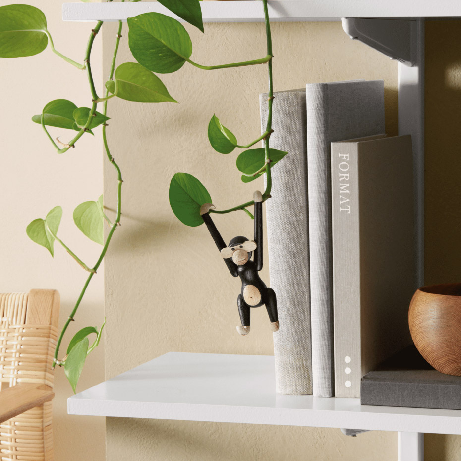 Apa Trädjur Mini Mörkbetsad Ek