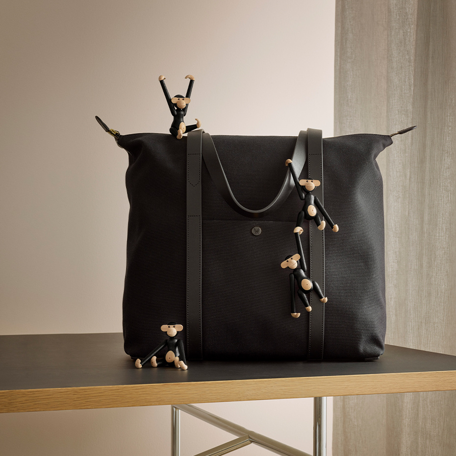 Apa Trädjur Mini Mörkbetsad Ek