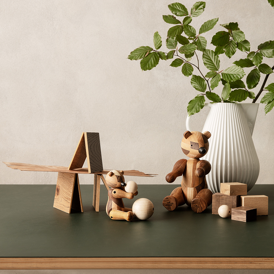 Björn Trädjur Liten Reworked Anniversary Blandade Träslag