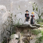 Norsk Bunad Man Träfigur Svart/Röd/Vit Norsk Bunad Man Träfigur Svart/Röd/Vit