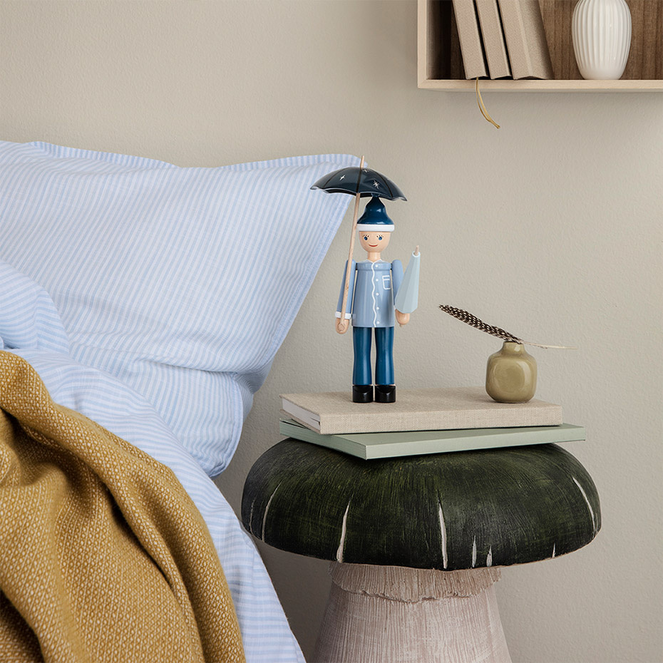 John Blund Träfigur Blå/Ljusblå