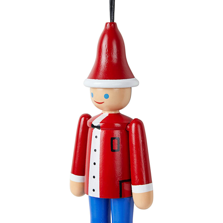 Christmas Ole & Christmas Lise Träfigurer Röd/Blå/Vit