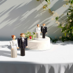 Brudgum Träfigur Blå/Svart Brudgum Träfigur Blå/Svart