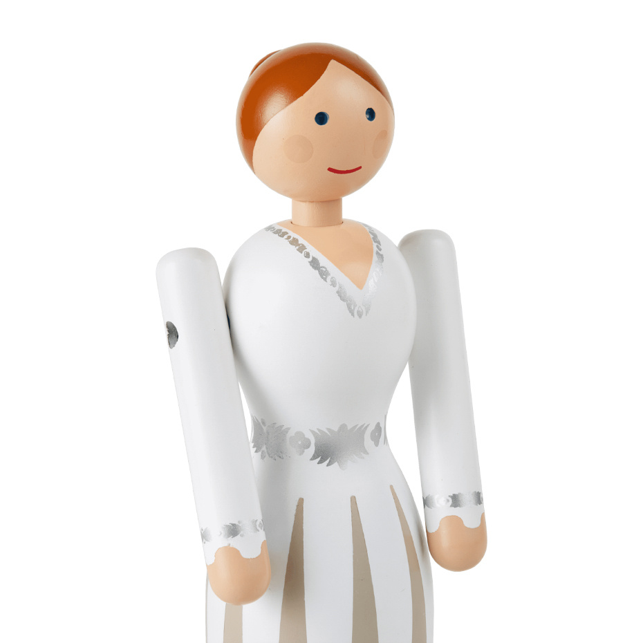 Brud Träfigur Vit