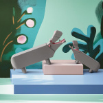 Flodhäst Trädjur Grå Flodhäst Trädjur Grå