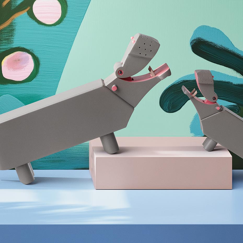 Flodhäst Trädjur Grå